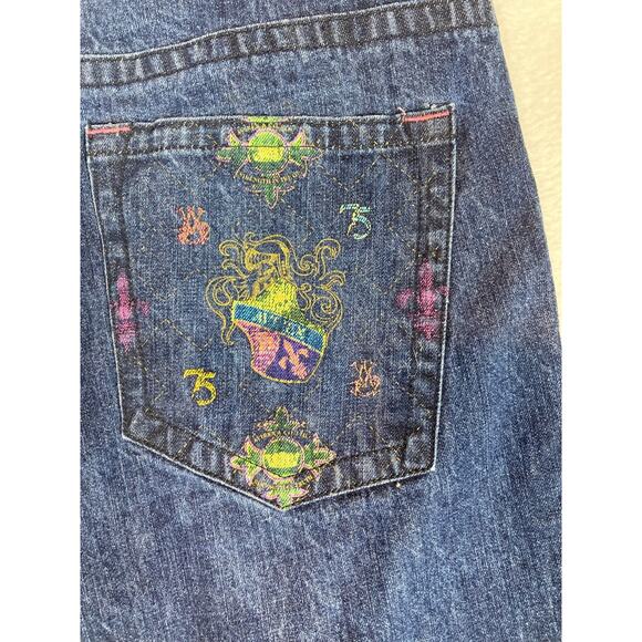 Avirex Dark Wash Blue Denim Mens Size 36x7 *READ* - Picture 4 of 12